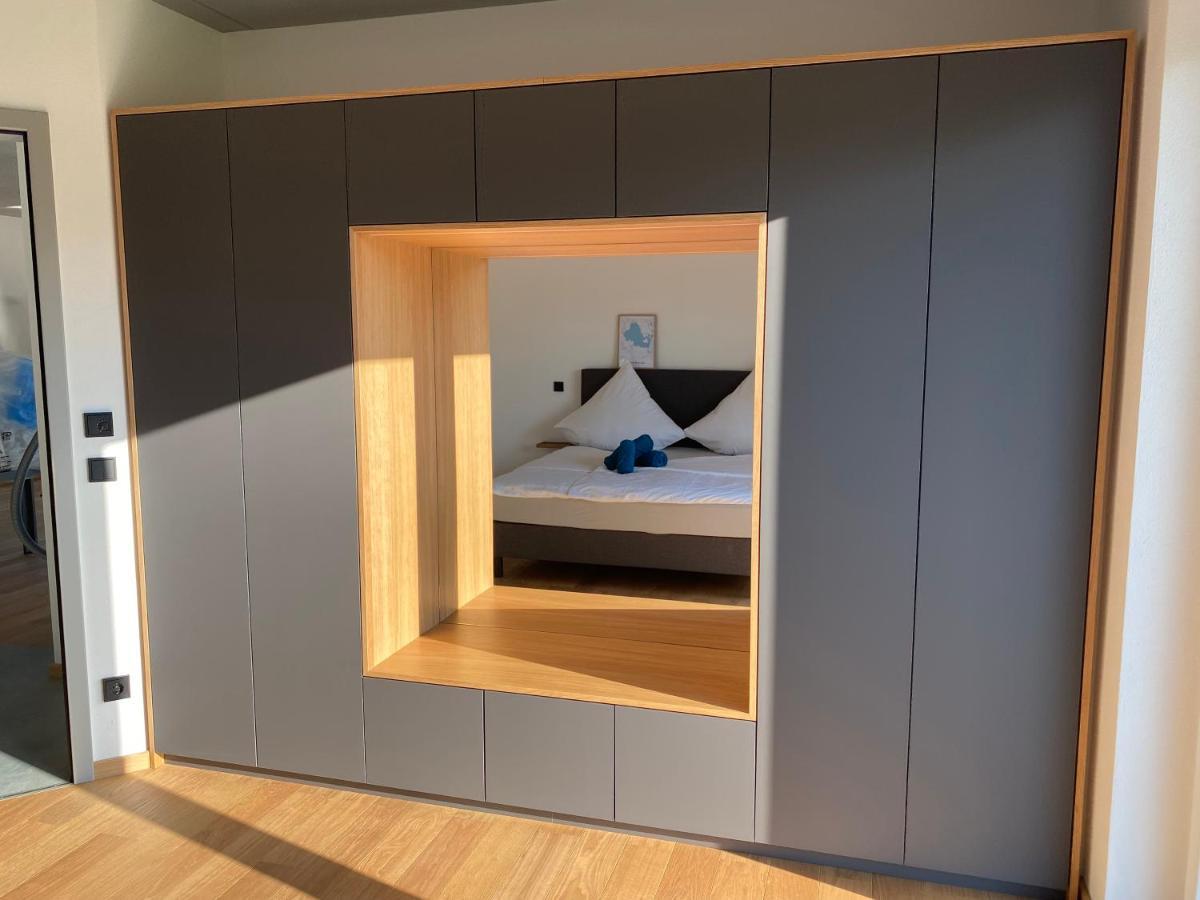 Ferienwohnung Neubau Gruener Wolpertinger Designwhg 106Qm Barrierefrei Breitbrunn am Chiemsee Exterior foto