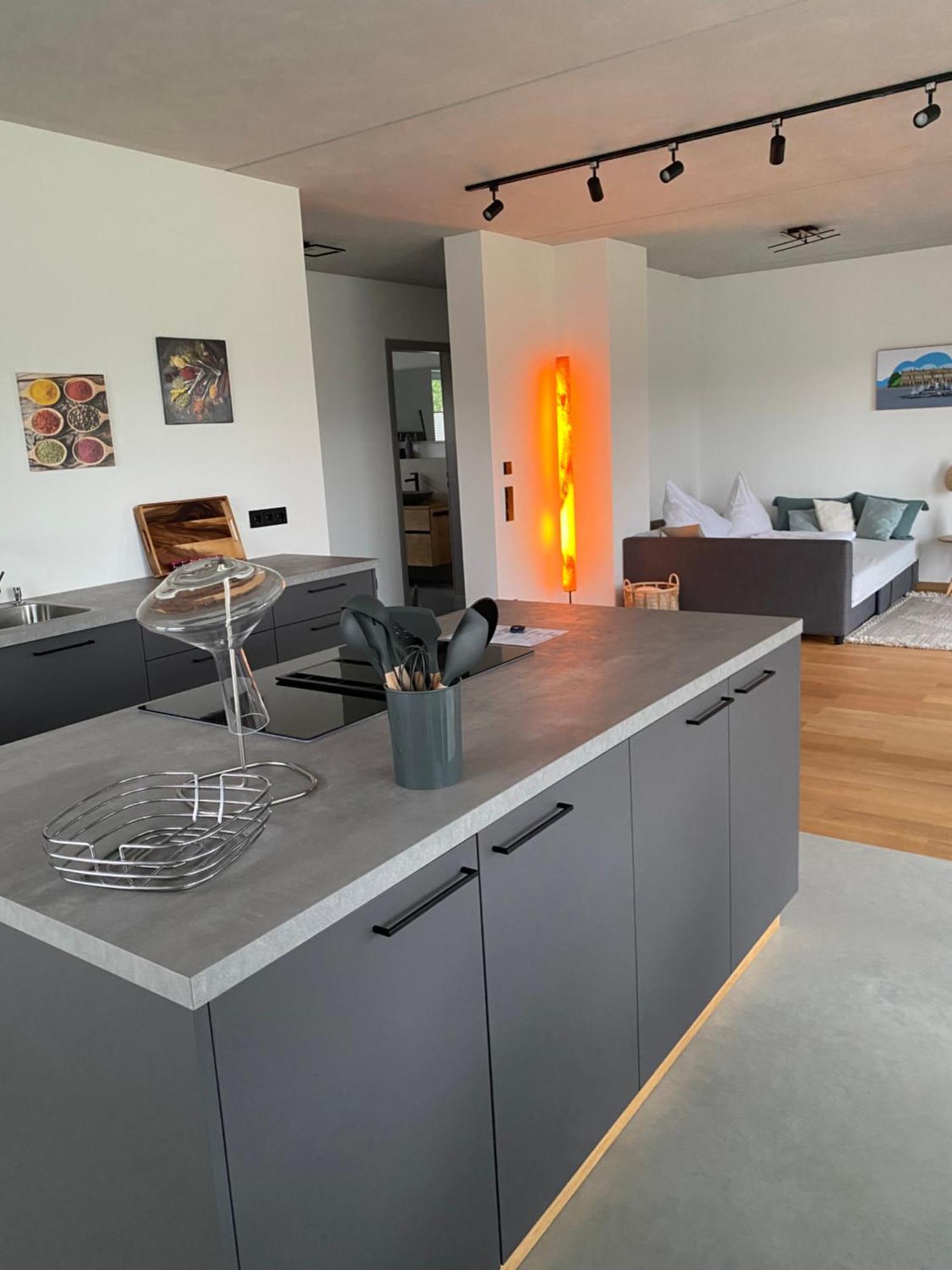 Ferienwohnung Neubau Gruener Wolpertinger Designwhg 106Qm Barrierefrei Breitbrunn am Chiemsee Exterior foto